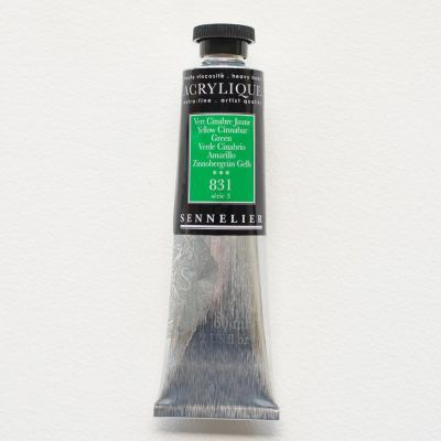 ACRYLIQUE EXTRA FINE SENNELIER VERT CINABRE JAUNE S3