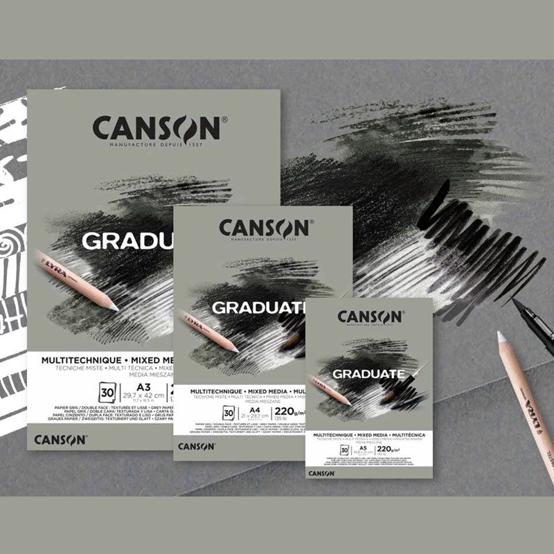 Carnet à dessin aquarelle CANSON® Graduate