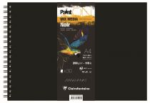 BLOC PAINT\'ON NOIR SPIRALE A4 250G - 30 Feuilles