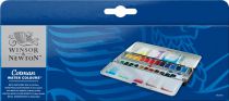 BLUE BOX 24 1/2 GODETS AQUARELLE COTMAN WINSOR & NEWTON