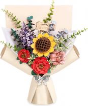 BOUQUET FLEURS EN BOIS