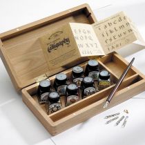 COFFRET BOIS CALLIGRAPHIE WINSOR & NEWTON