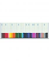 Coffret de crayons de couleur beaux-arts Irojiten, 36 couleurs, 1 taille-crayon et 1 guide