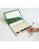 Coffret de crayons de couleur beaux-arts Irojiten, 36 couleurs, 1 taille-crayon et 1 guide