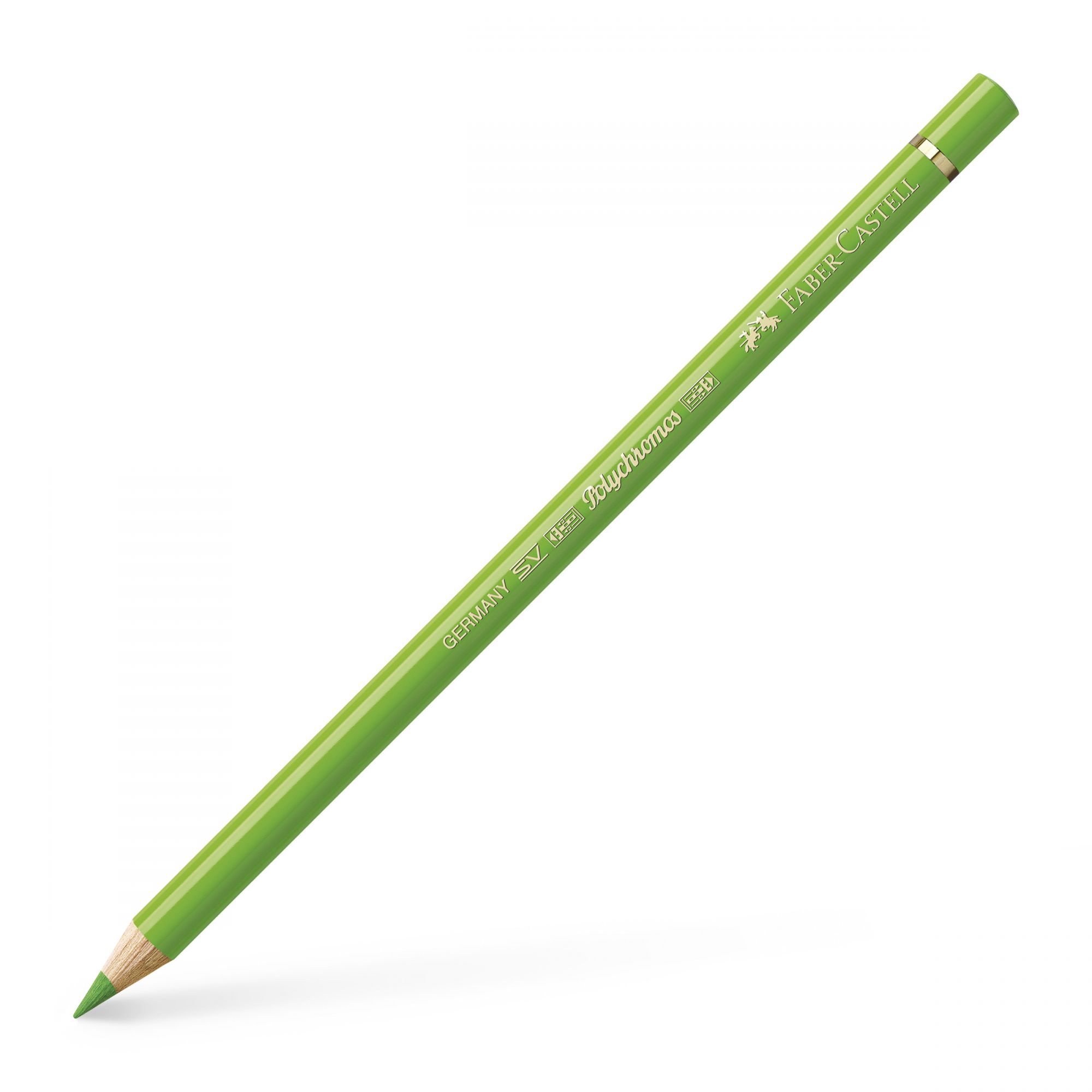 Crayon de couleur - Faber-Castell - n°166 vert herbe - Polychromos