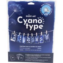 Enjoy Art Kit 10 Feuilles Cyanotype A4 + 1 plaque A4