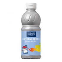 GLOSSY ACRYLIQUE ARGENT  500ML