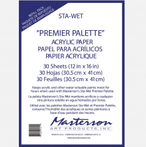 Masterson - Sta-Wet Premier Acrylic Paper Refill Pack of 30 Sheets