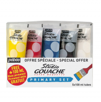 PACK PRIMAIRE 5 TUBES 100ML STUDIO GOUACHE