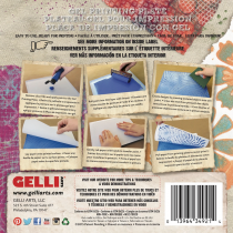 PLATEAU GEL POUR IMPRESSION GELLI ARTS 15,24 x 15.24cm