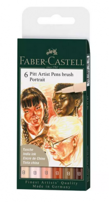 Studio box artist pen de 60 feutres PITT Artist de Faber-Castell - Creastore