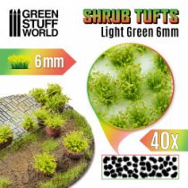 TOUFFES DE FLEURS 6mm AUTO ADHESIF VERT CLAIR