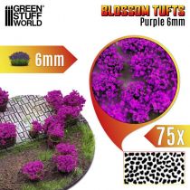 TOUFFES DE FLEURS 6mm AUTO ADHESIF VIOLETTES