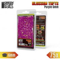 TOUFFES DE FLEURS 6mm AUTO ADHESIF VIOLETTES